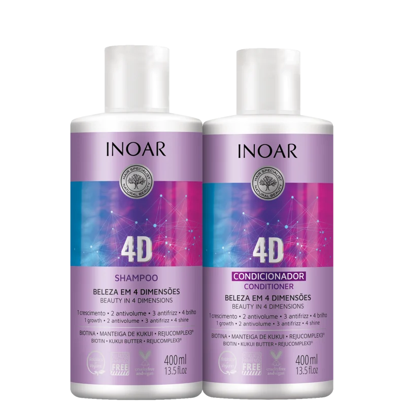 INOAR 4D KIT 3 PRODUITS - KStyle