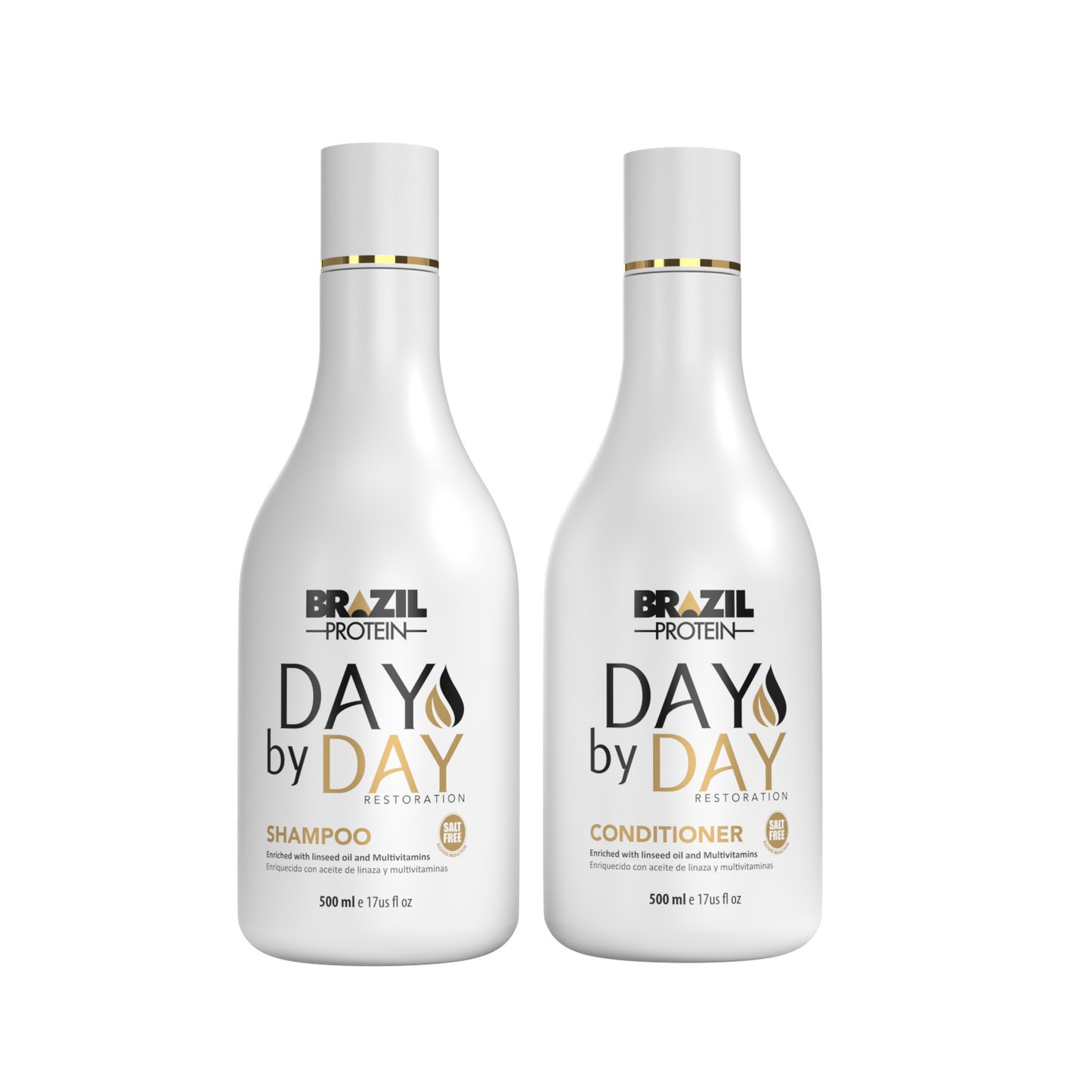 DAY BY DAY SHAMPOO ET CONDITIONER 500 ml- SHAMPOO SANS SULFAT -kstyle