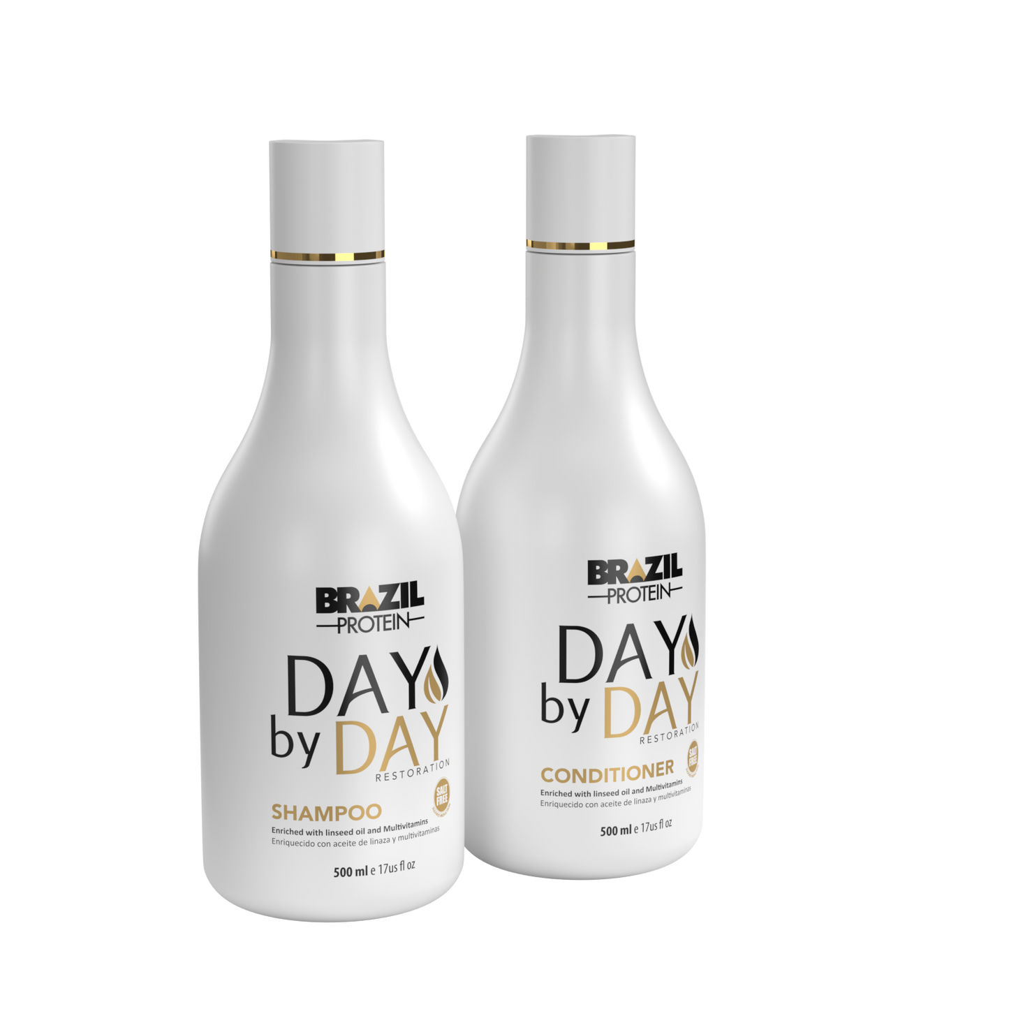 DAY BY DAY SHAMPOO ET CONDITIONER 500 ml- SHAMPOO SANS SULFAT -kstyle