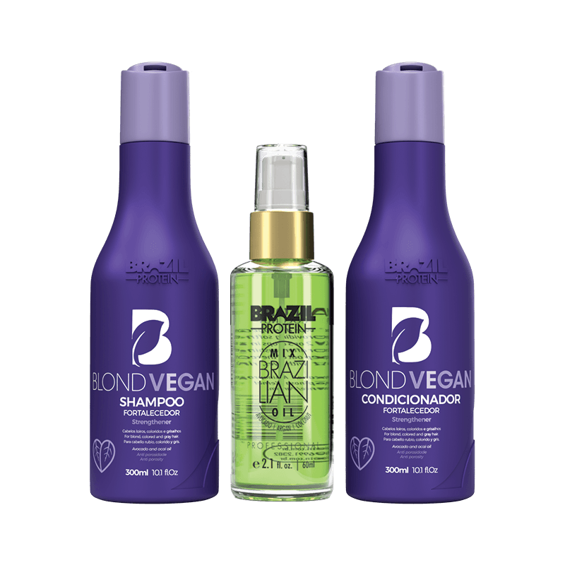 BLOND VEGAN SHAMPOO ET CONDITIONER 300 ml +SERUM 60ml - KStyle