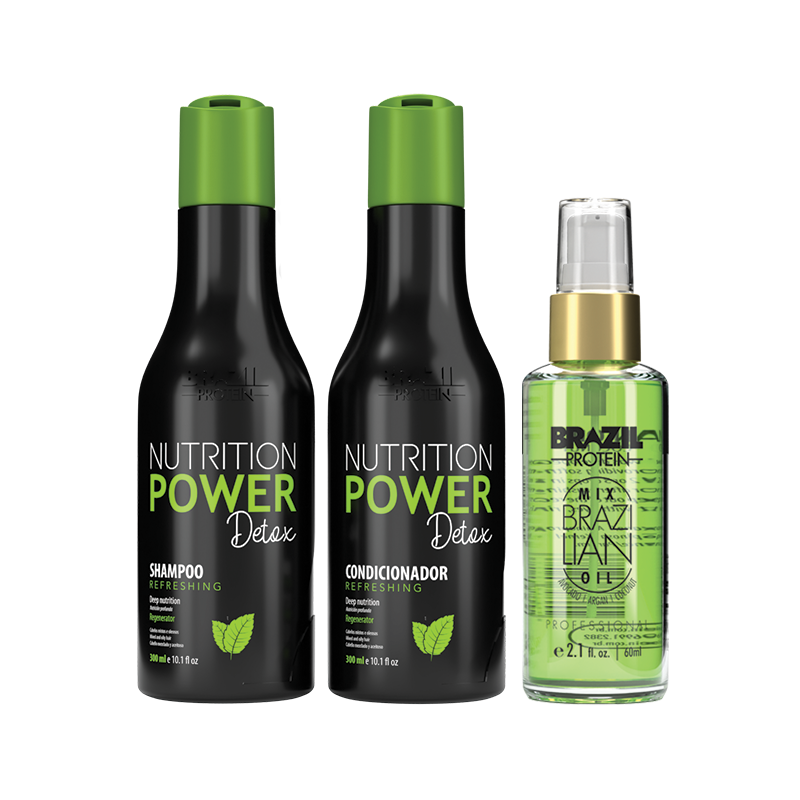POWER DETOX SHAMPOO ET CONDITIONER 300ML + SERUM 60ML - KSTYLE
