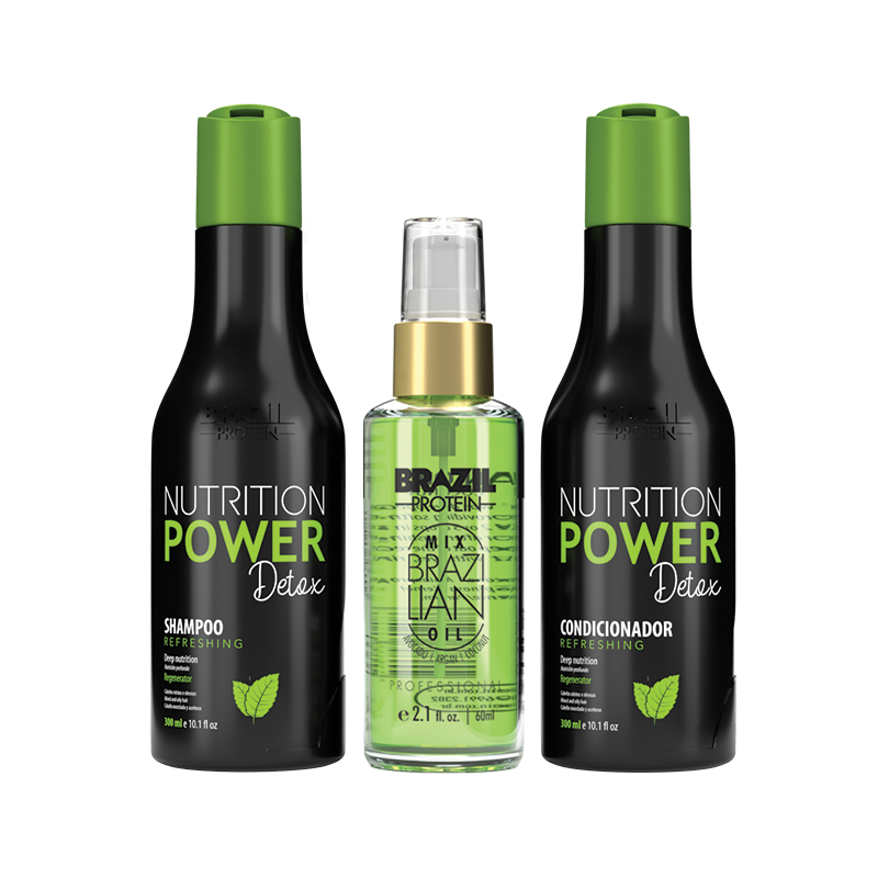 POWER DETOX SHAMPOO ET CONDITIONER 300ML + SERUM 60ML - KSTYLE