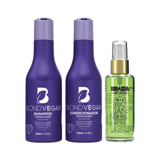 BLOND VEGAN SHAMPOO ET CONDITIONER 300 ml +SERUM 60ml - KStyle