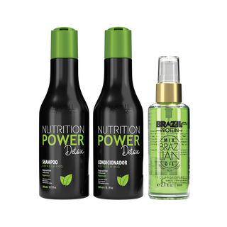 POWER DETOX SHAMPOO ET CONDITIONER 300ML + SERUM 60ML - KSTYLE