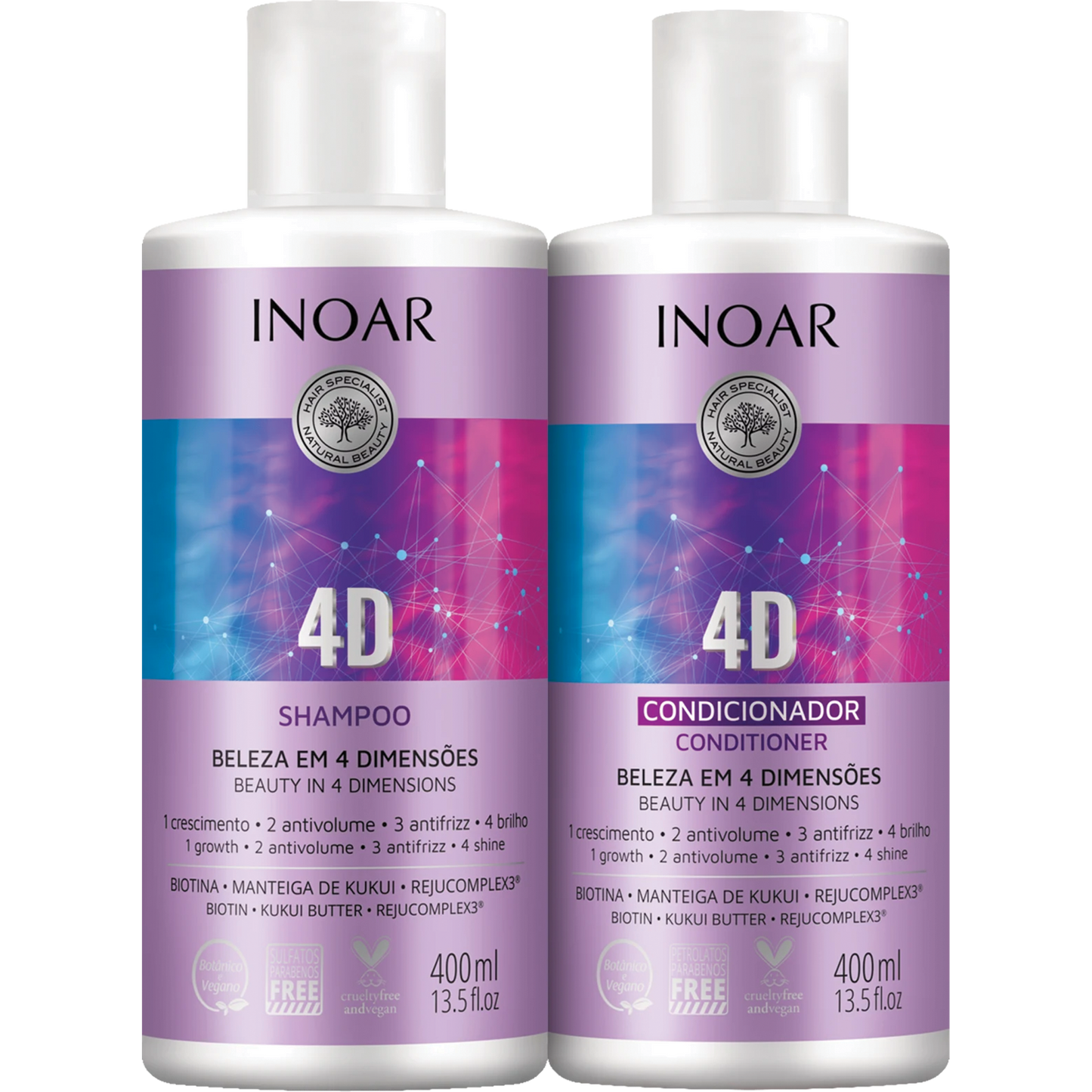 inoar 4d Shampoing & après-shampoing
